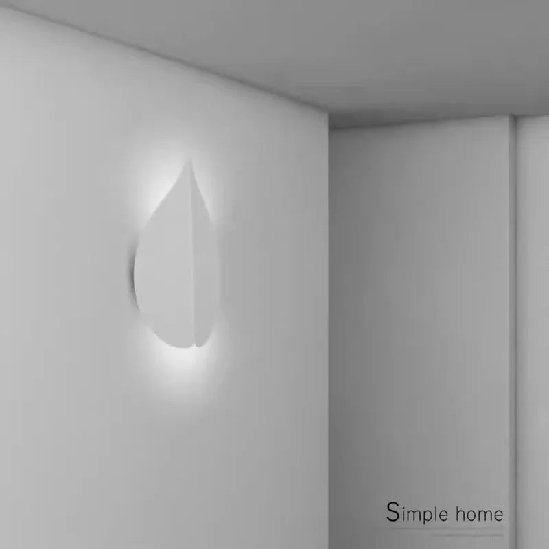 Afralia™ Leaf Design LED Wall Lamp for Modern Living Room and Bedroom