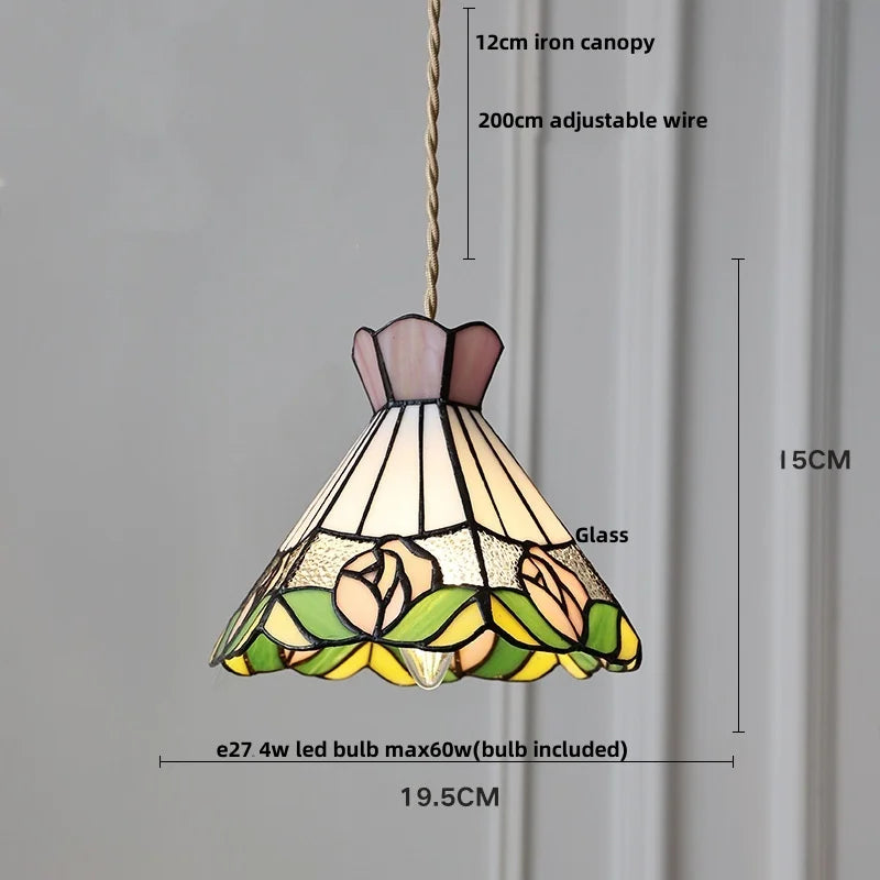 Afralia™ Crown Diamond Glass Pendant Lamp, LED Modern Hanging Light