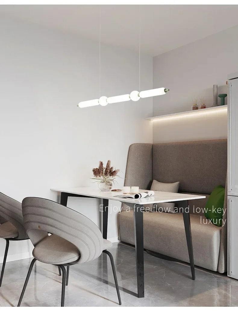 Afralia™ Minimalist Long String Pendant Chandelier
