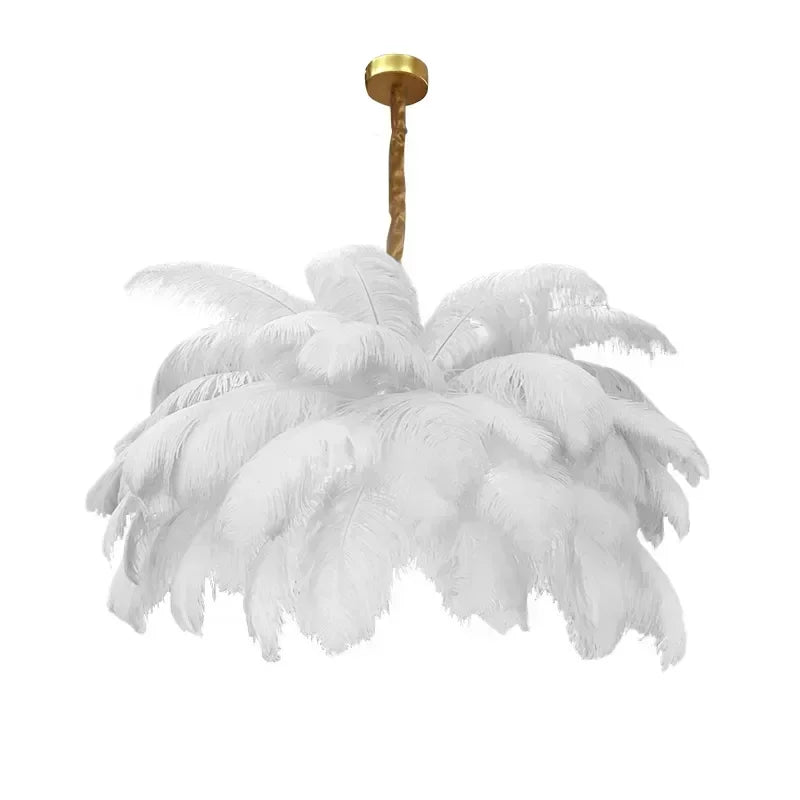 Afralia™ Bohemian Feather Pendant Light - Nordic LED Ceiling Chandelier