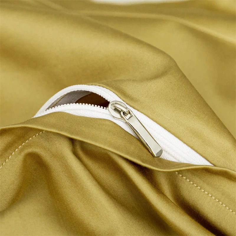 Afralia™ American Jacquard Brocade & Egyptian Cotton Embroidered Bedding Set with Pillowcase