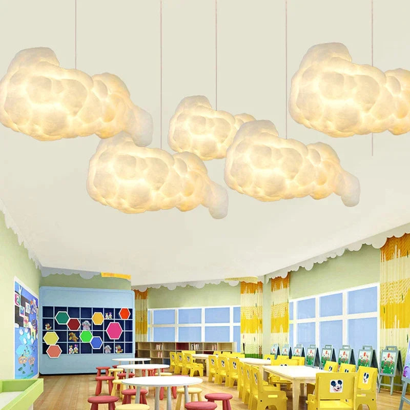 Afralia™ Modern Cloud LED Pendant Chandelier for Living Room Decor