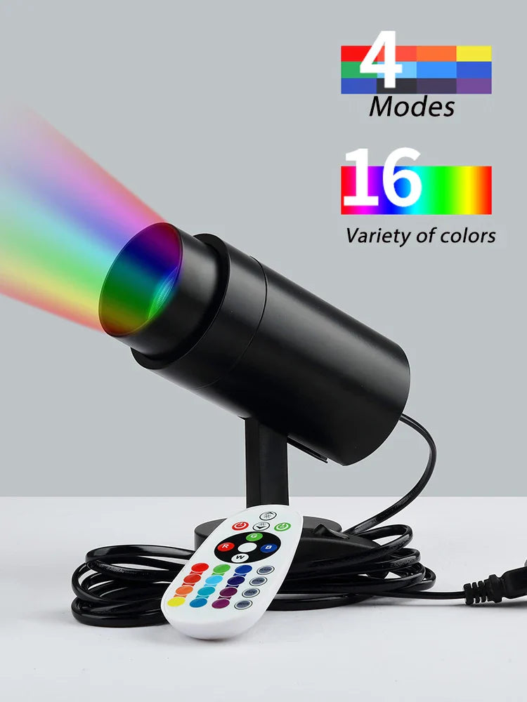 Afralia™ LED RGB Spotlight with Remote Control for KTV Bar Disco Lighting