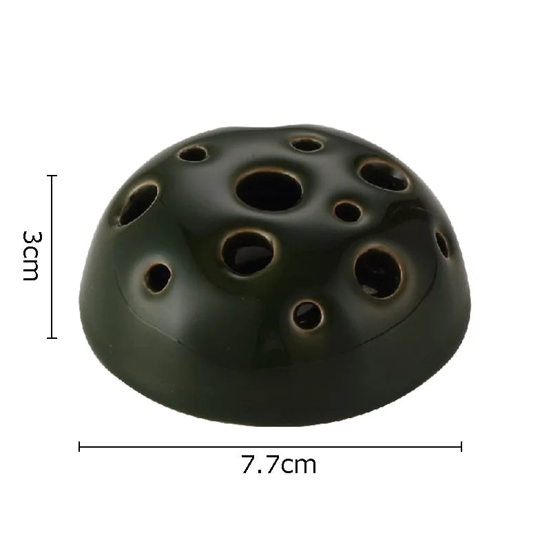 Afralia Lotus Seedpod Ceramic Vase Artificial Flower Pot Modern Desk Decor