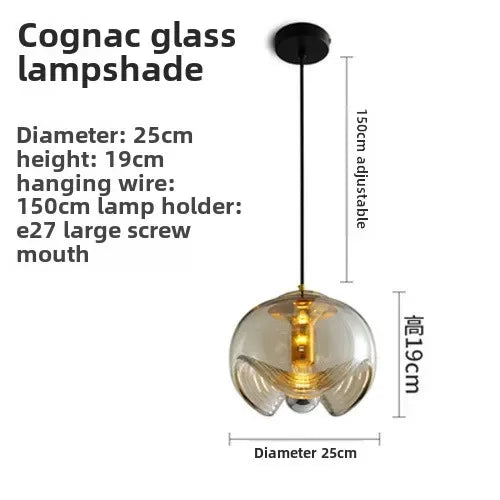 Afralia™ Nordic Style Glass Chandelier for Dining Room and Bar