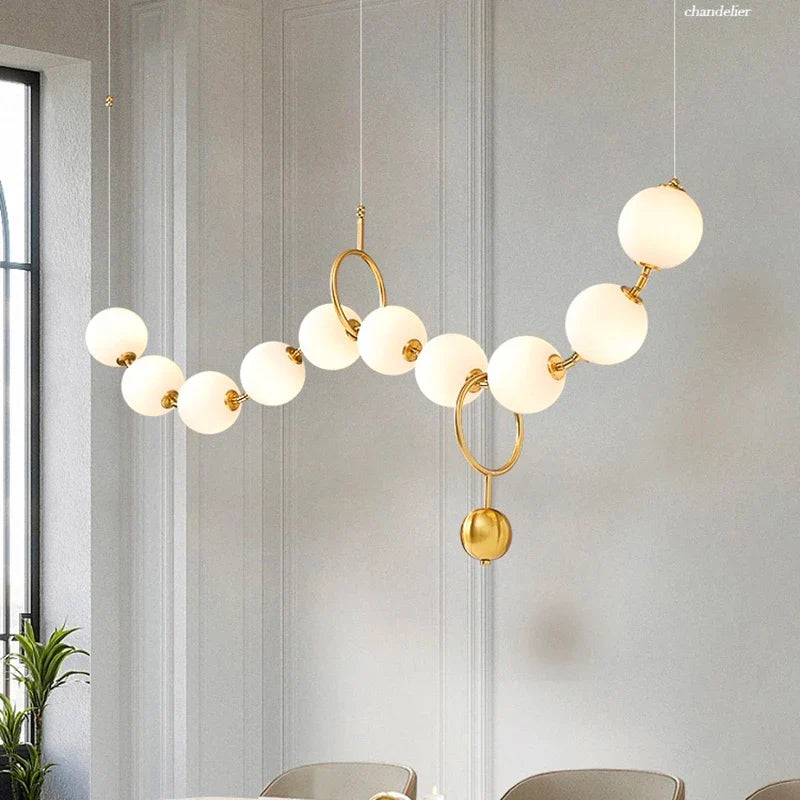 Afralia™ Modern Dine Pendant Light Chandelier for Indoor Dining Room Lighting