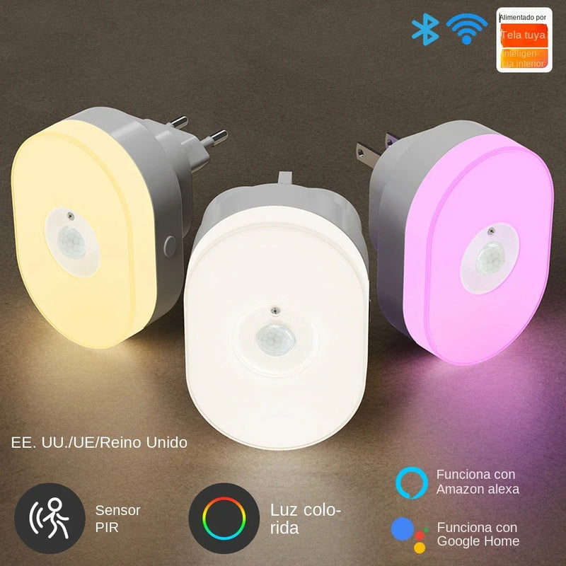 Afralia™ Smart LED Night Light with Motion Sensor for Alexa Google Home