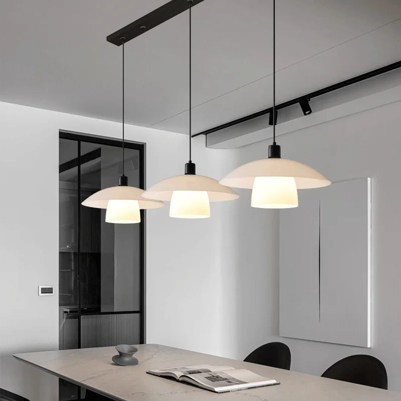 Afralia™ Modern Designer UFO Chandelier for Dining Table and Bar-Light, Minimalist and Retro Style