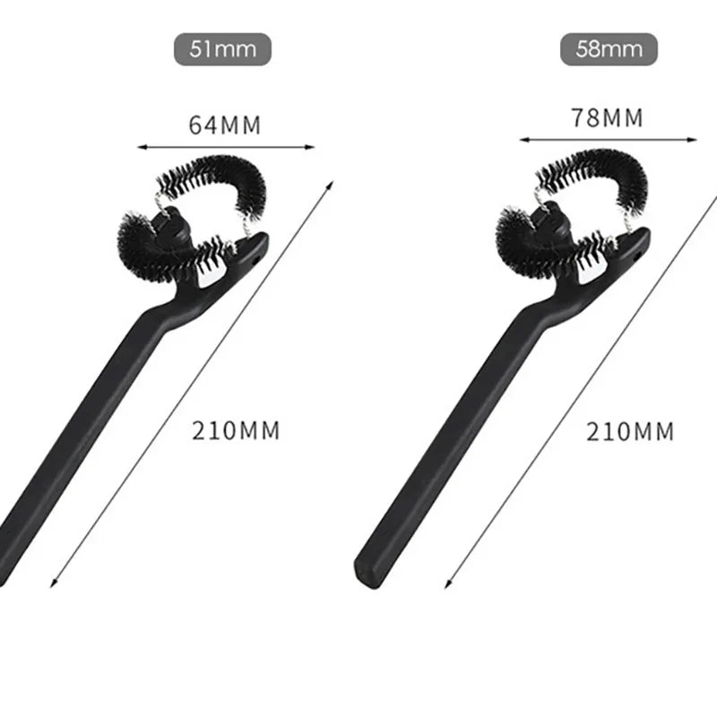 Afralia™ Coffee Machine Grinder Brush with Distributor, 51mm 58mm Filter Cleaning Tool