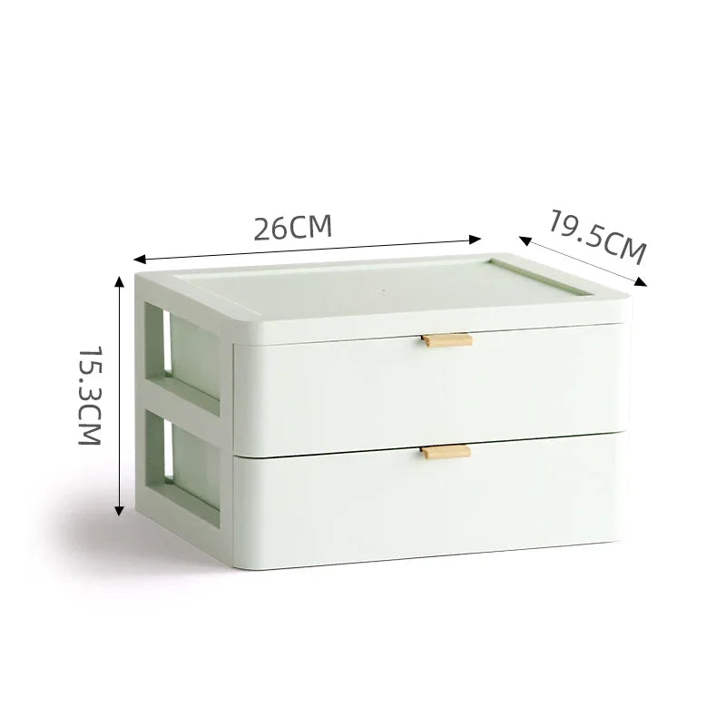 Afralia™ Desktop Organizer Drawer Cosmetic Rack Jewelry Storage Box