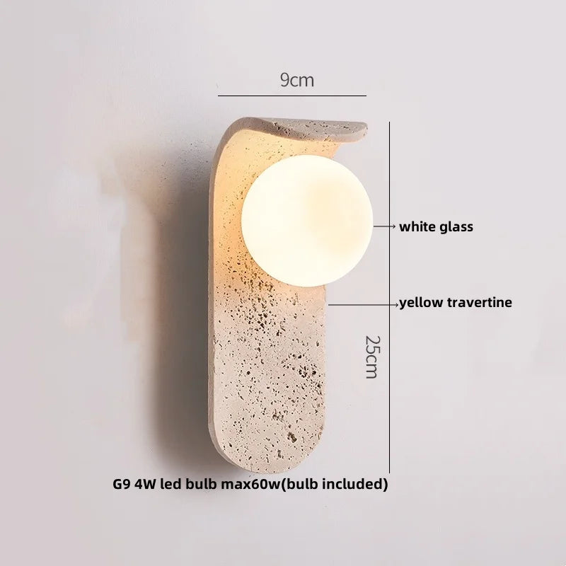 Afralia™ White Glass LED Wall Sconce Modern Stair Light Fixture