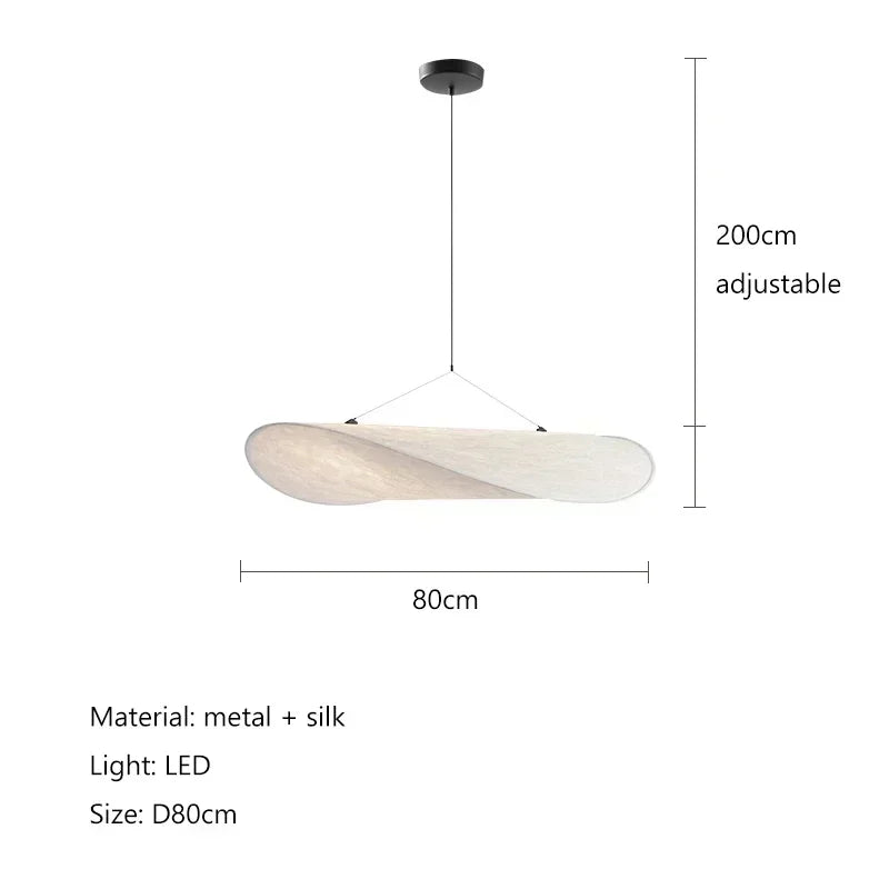 Afralia™ Modern Silk Lustre Pendant Ceiling Chandelier