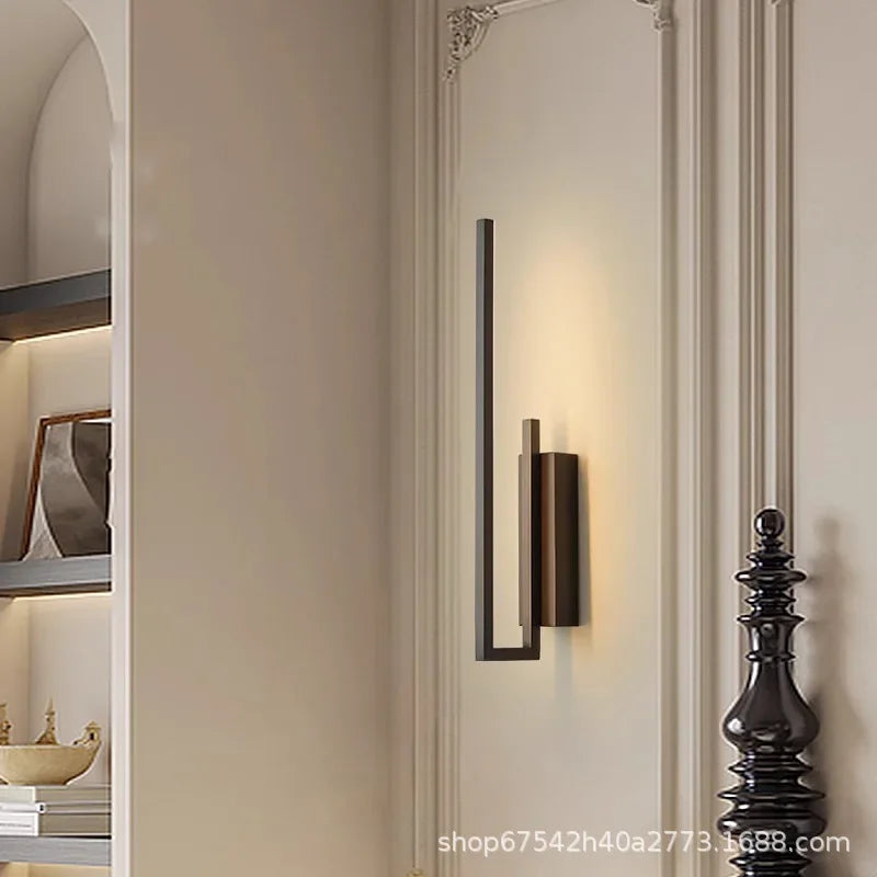 Afralia™ Brass Wall Light Sconce, Dimmable & Modern for Foyer, Bedroom, Restaurant & Aisle