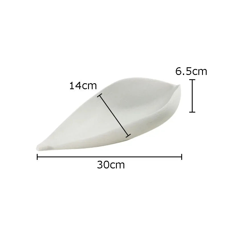 Afralia™ Leaves Tray Jewelry Stand - Multicolour Earrings & Necklace Display Plate