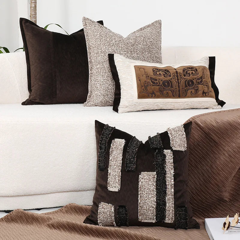 Afralia™ High-end Boho Pillowcase Cushion Cover 45x45cm