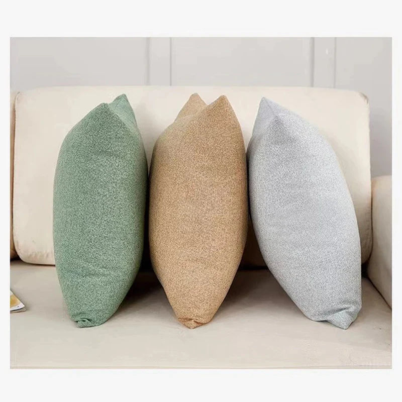 Afralia™ Nordic Style Fluffy Soft Sofa Pillow Cover for Office Bedroom Car