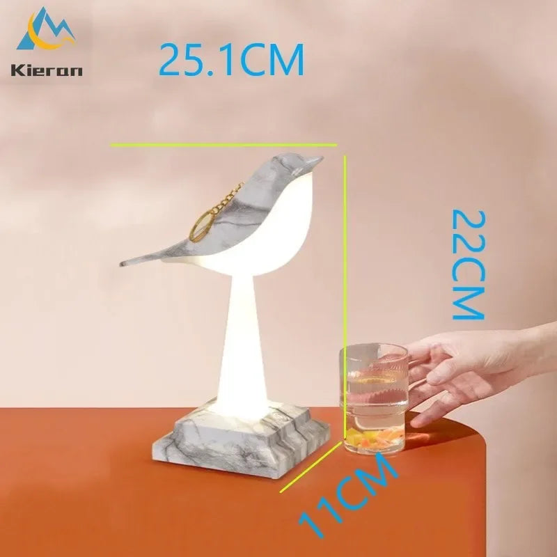 Afralia™ Magpie LED Table Lamp: 24 Colors, Bedroom Study Bedside Desk, Living Room Decoration