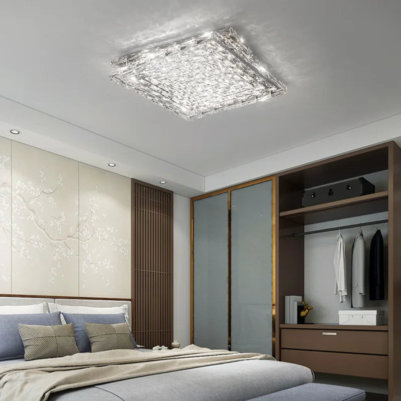 Afralia™ Crystal LED Ceiling Chandeliers for Elegant Home Decor Lighting