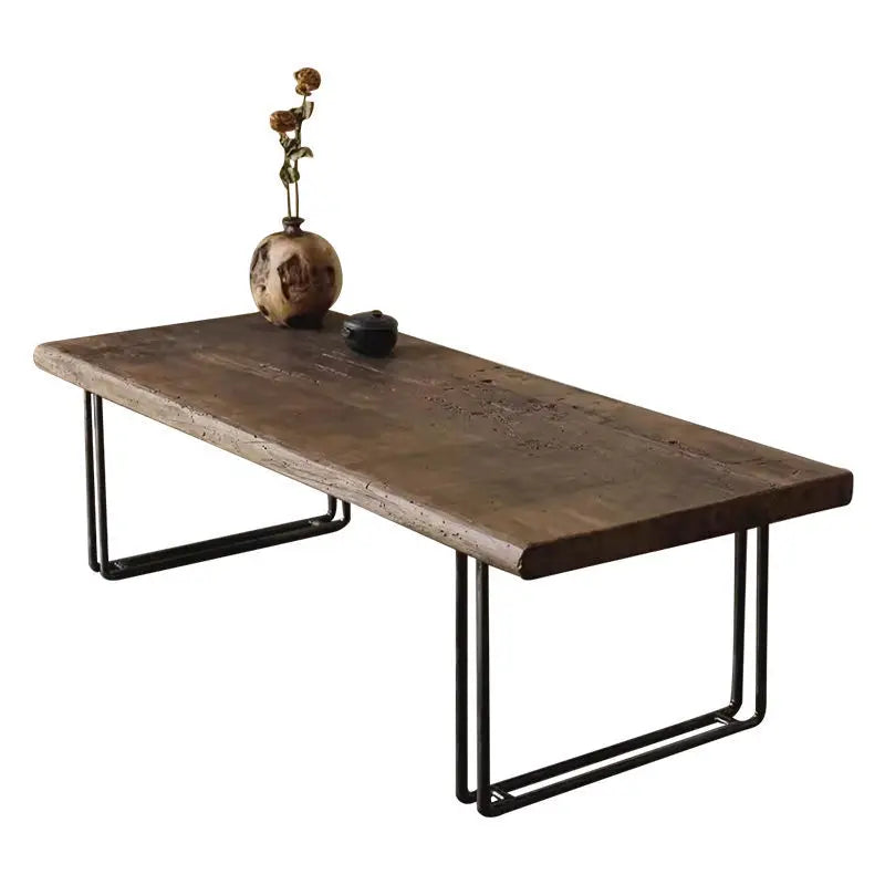 Afralia™ Solid Wood Tea Table Workbench Desk for Home and Office Décor