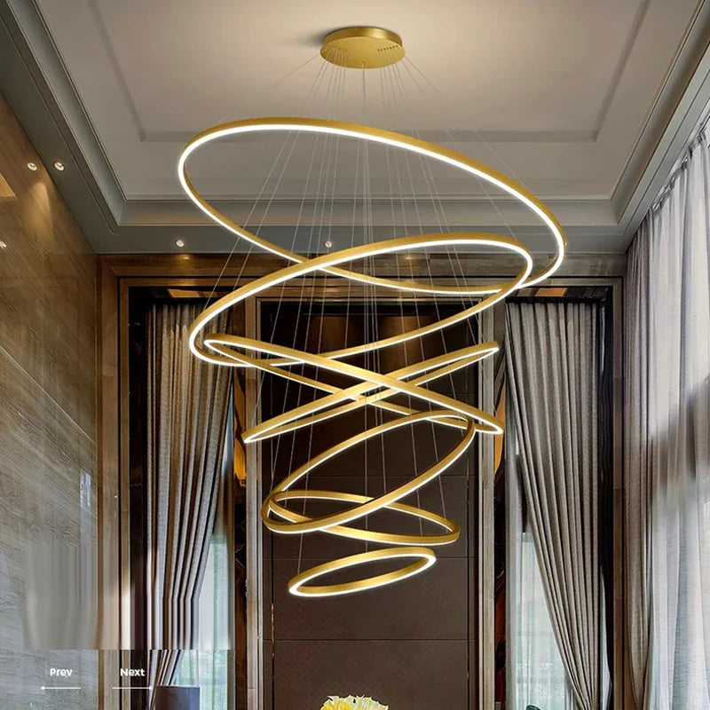 Afralia™ Modern LED Pendant Light for Living Room Dining Room Chandeliers Indoor Lighting