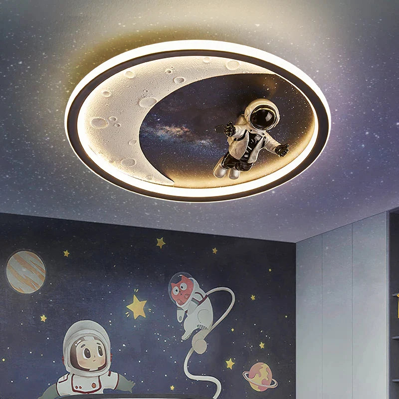 Afralia™ Space Adventure Boys' Ceiling Lamp