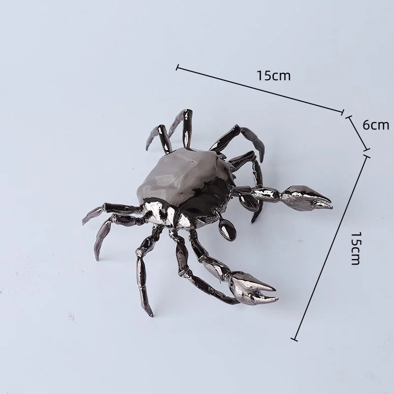 Afralia™ Metal Insect Sculpture Figurine Home Decor Accessory