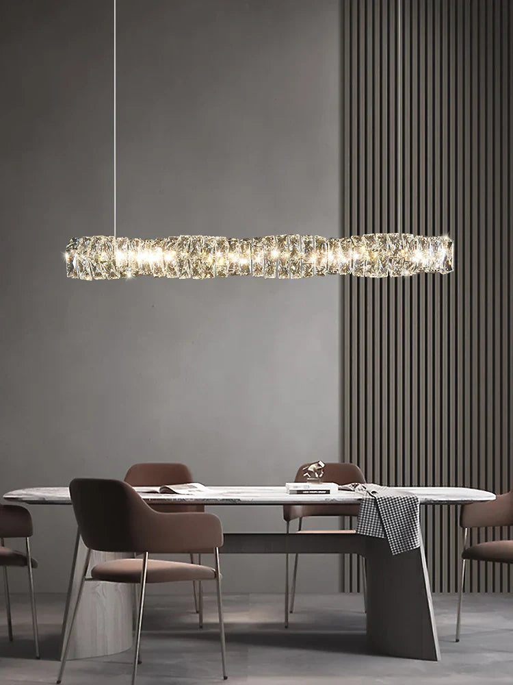 Afralia™ Crystal Ceiling Chandelier: Luxury Nordic LED Lighting Fixture for Restaurant, Bar, and Home