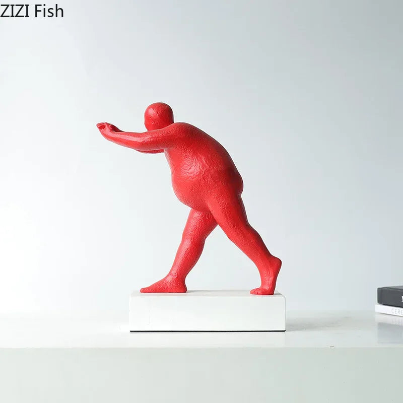 Abstract Resin Sculpture Modern Home Decor by Afralia™