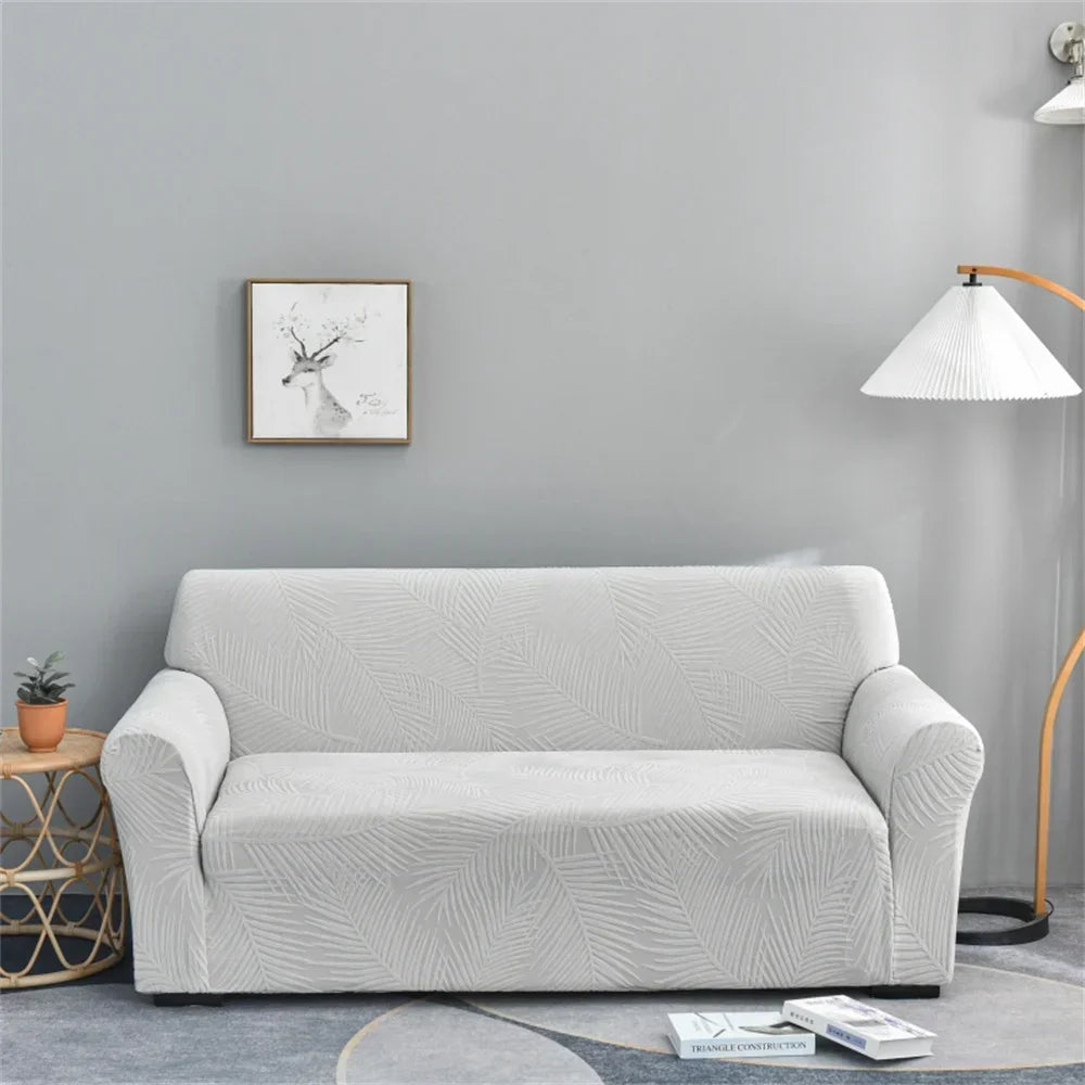 Afralia™ Waterproof 12 Colors Spandex Sofa Cover Slipcover with Leaf Pattern
