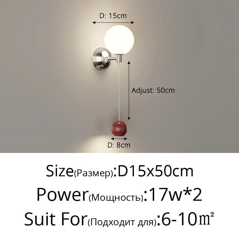 Afralia™ Modern Nordic LED Wall Lamp for Dining Room Bedroom Home Décor