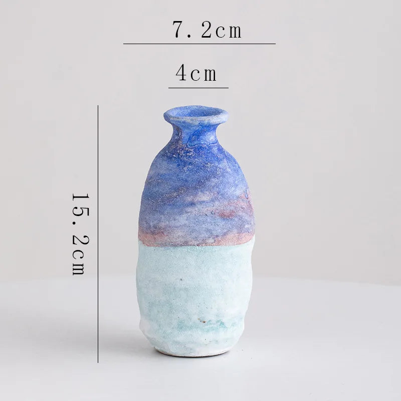 Afralia™ Gradient Ceramic Vase - Tabletop Floral Decoration