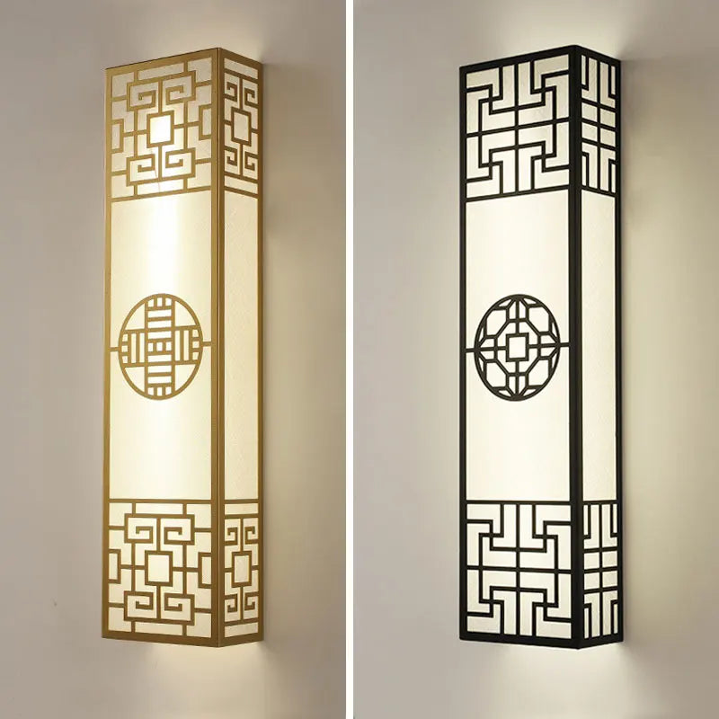 Afralia™ Zen Style Bedroom Wall Lamp Strip for Living Room Hotel Engineering