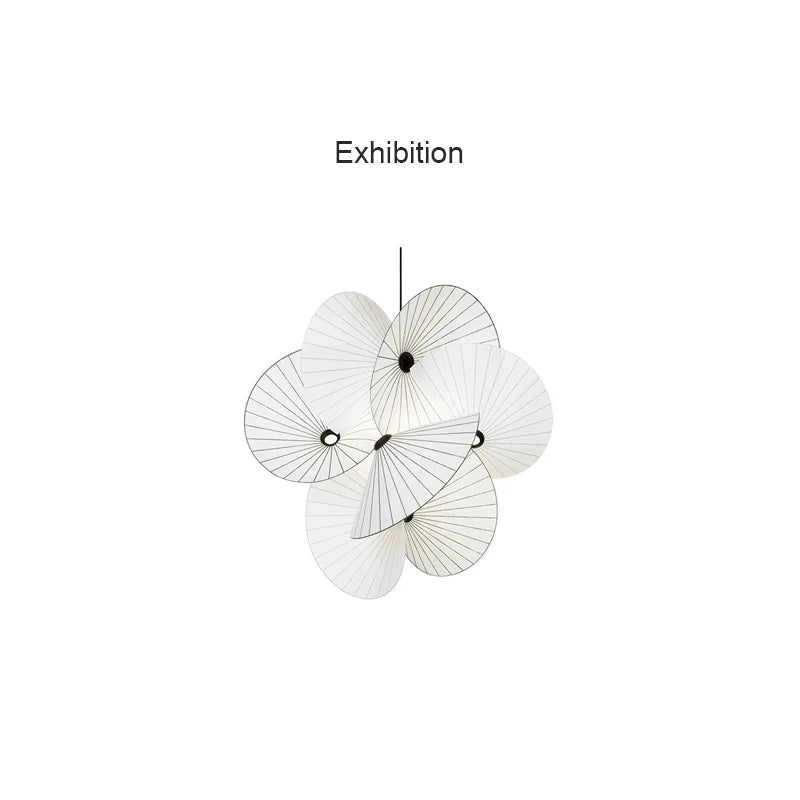 Afralia™ Cloth Minimalist LED Chandelier Ceiling Pendant for Home Decor