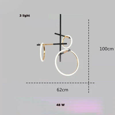 Afralia™ LED Dimmable Art Deco Chandelier Lighting for Dining Room & Foyer