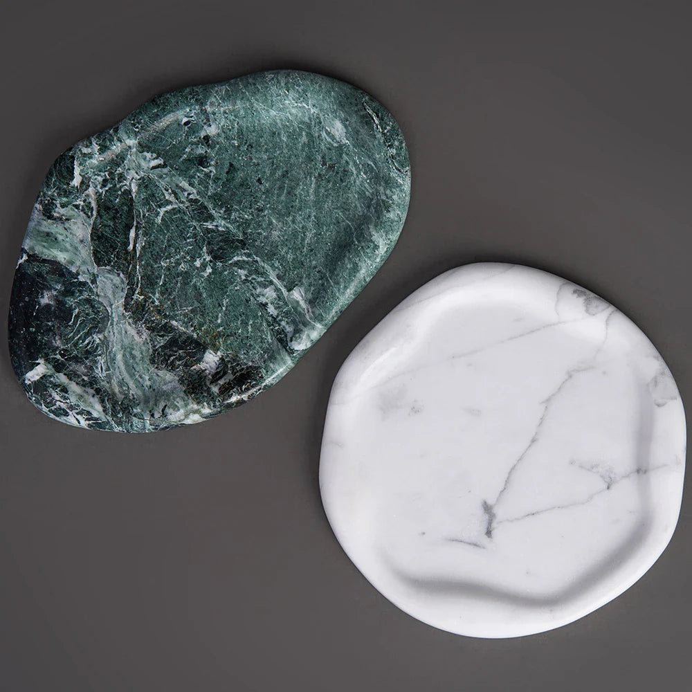 Marble Tray for Candle Jewelry Ring by Afralia™ - Luxury Trinket Dish for Home Decor