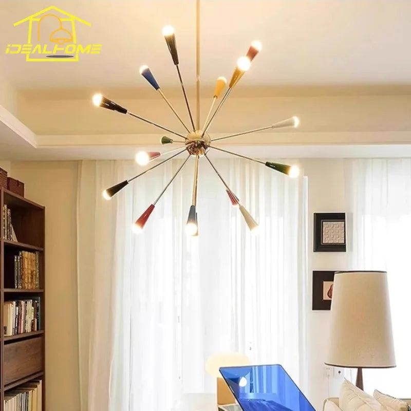 Afralia™ Colorful LED Molecular Chandeliers for Artful Living Spaces