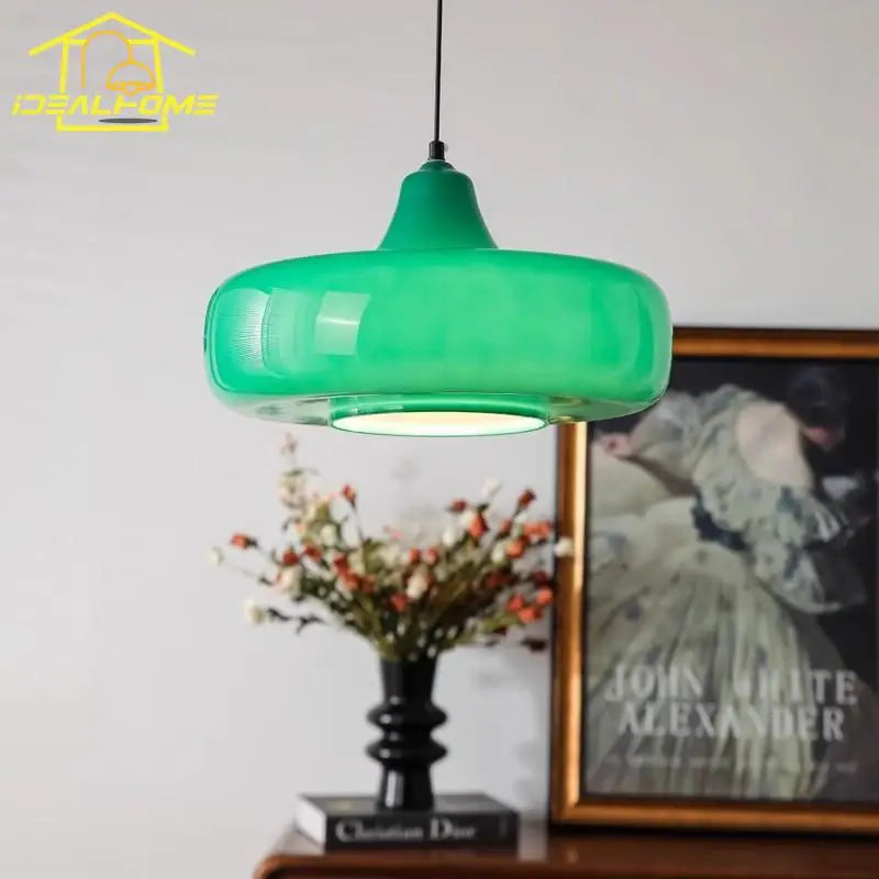 Afralia™ Glass Pendant Lights LED E27 Minimalist Hanging Lamp for Dining Room
