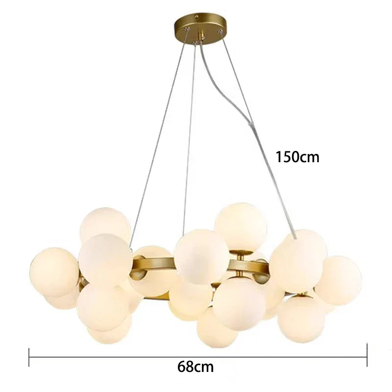 Afralia™ Modern LED Pendant Chandelier for Living Room & Dining Room Lighting
