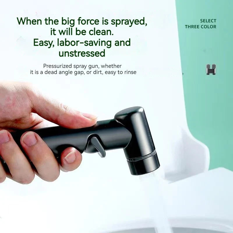 Afralia™ Handheld Bidet Spray Gun Set for Bathroom Cleaning and Women's Washing.