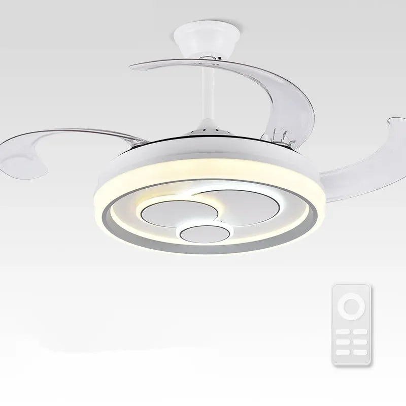 Afralia™ Modern LED Ceiling Fan Light for Bedroom Living Room Dining Room