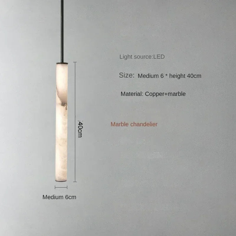 Afralia™ Modern Marble Pendant Light Double Height for Minimalist Living Room Bedroom