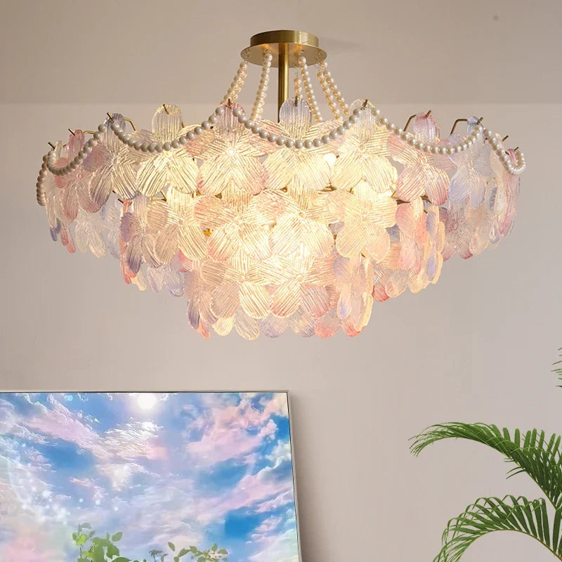 Afralia™ Leafless Crystal Chandelier: Modern French Living Room & Bedroom Lighting