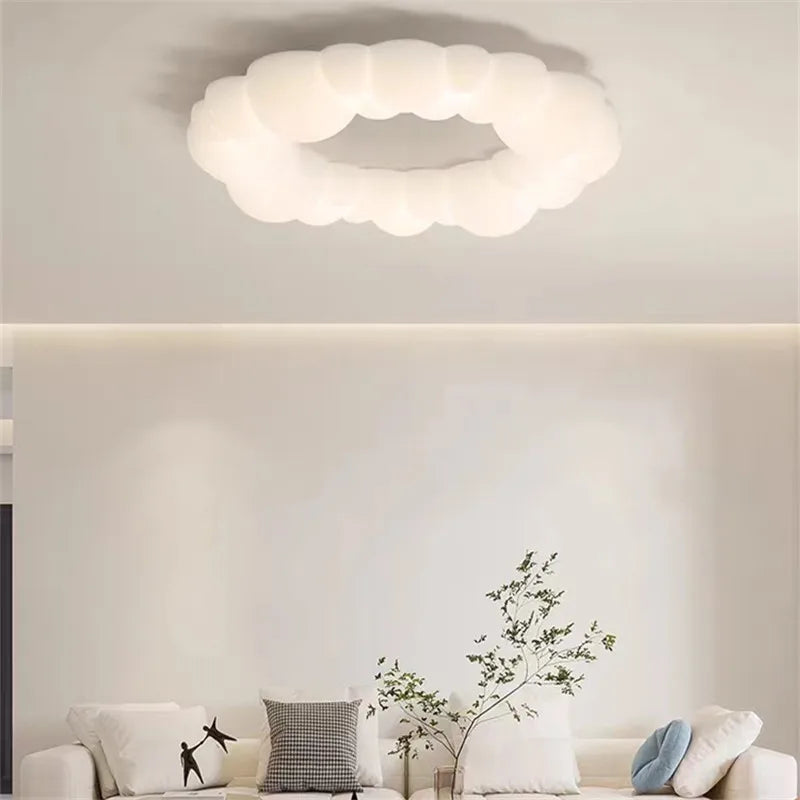 Afralia™ Nordic Cloud Light Ceiling: Modern Round Bubble LED Kids Ceiling Light