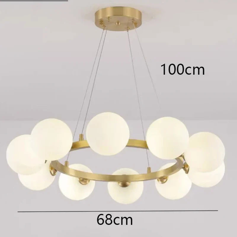 Afralia™ Modern Pendant Chandeliers for Dining Room, Indoor Hanging Ceiling Lights