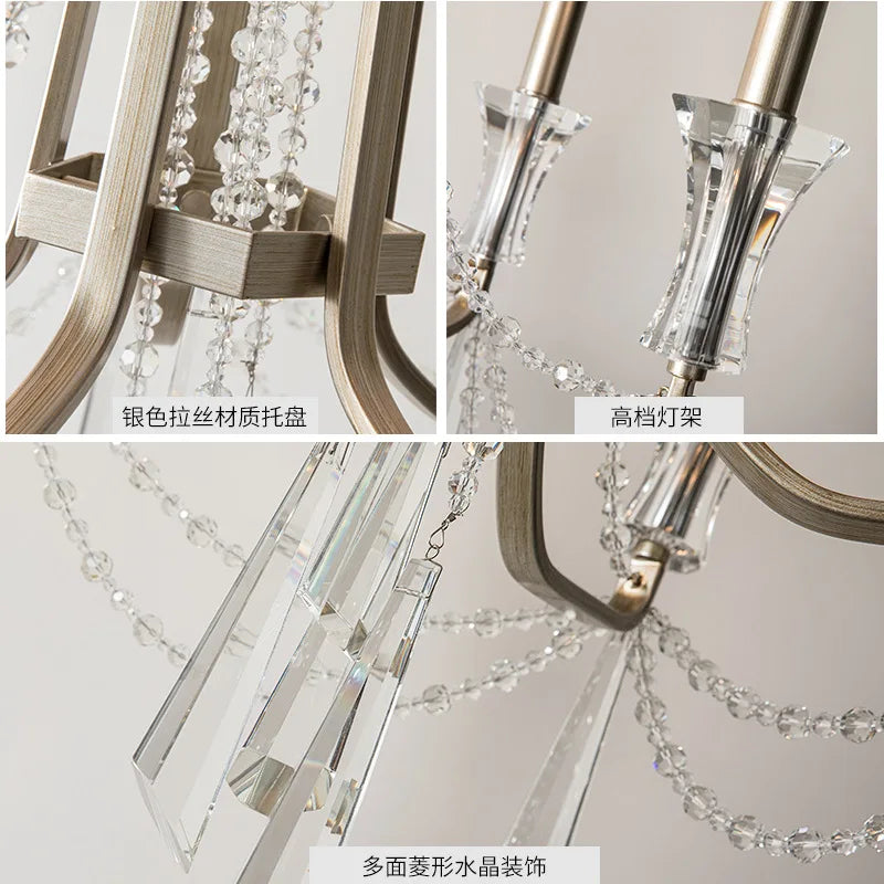 Afralia™ Modern Crystal Chandelier: Nordic Style Ceiling Lighting for Living Room, Staircase, French Large Chandeliers