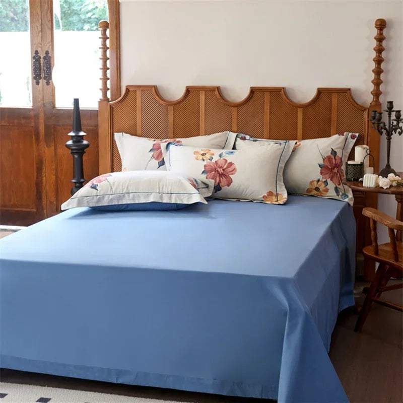 Afralia™ Egyptian Cotton Bedding Sets - Queen King Ru Size, Print Sheet Pillowcase Duvet Cover Set