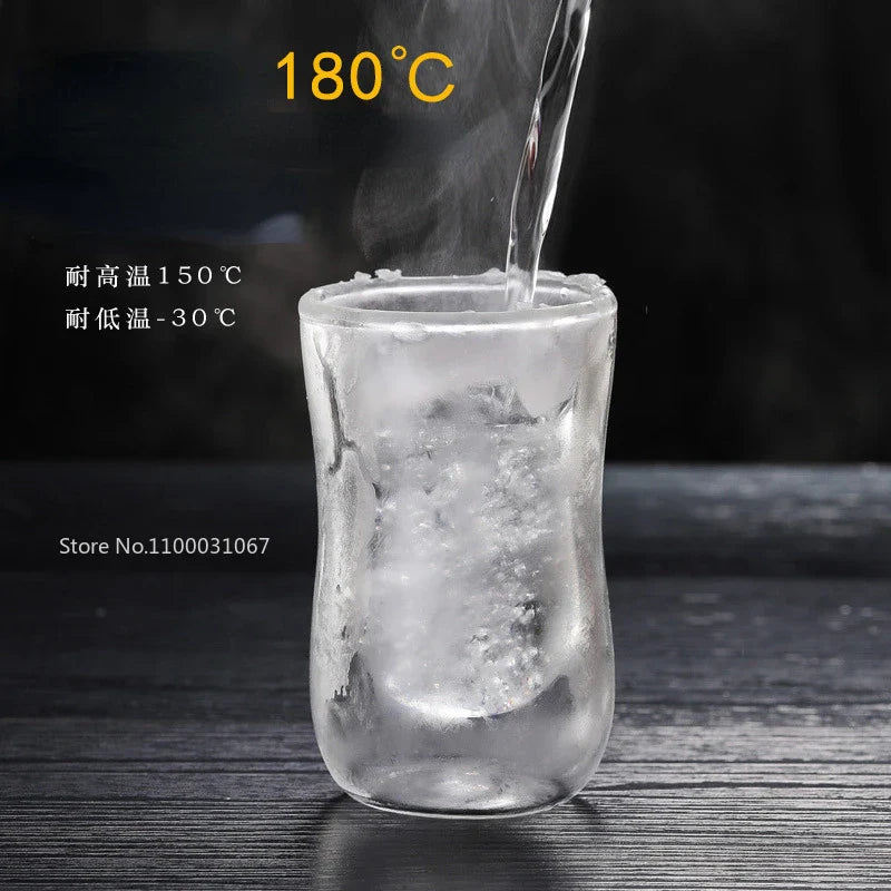 Afralia™ Double Glass Insulated Tea Cup Set - 80ml European Design