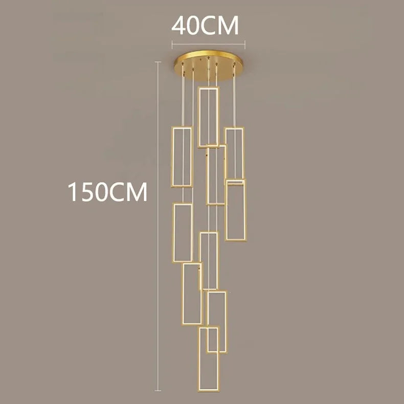 Afralia™ Nordic Home Decoration Stair Chandelier Living Room Bedroom Dining Room Pendant Lights Ceiling Light Indoor Lighting