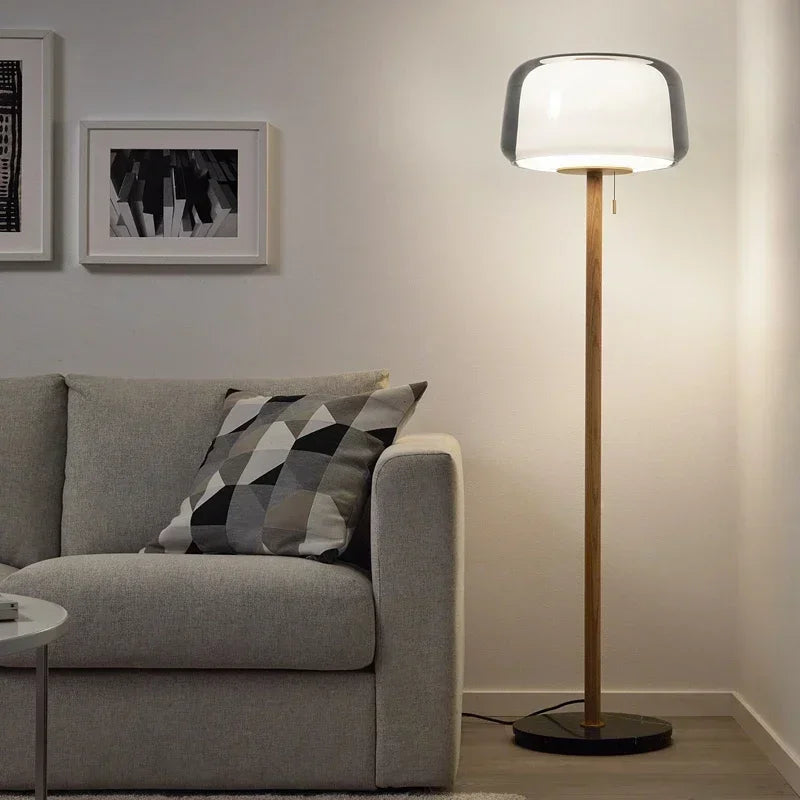 Afralia™ Glass Floor Lamp: Modern Nordic Ins Sofa Decor Lighting for Living Room