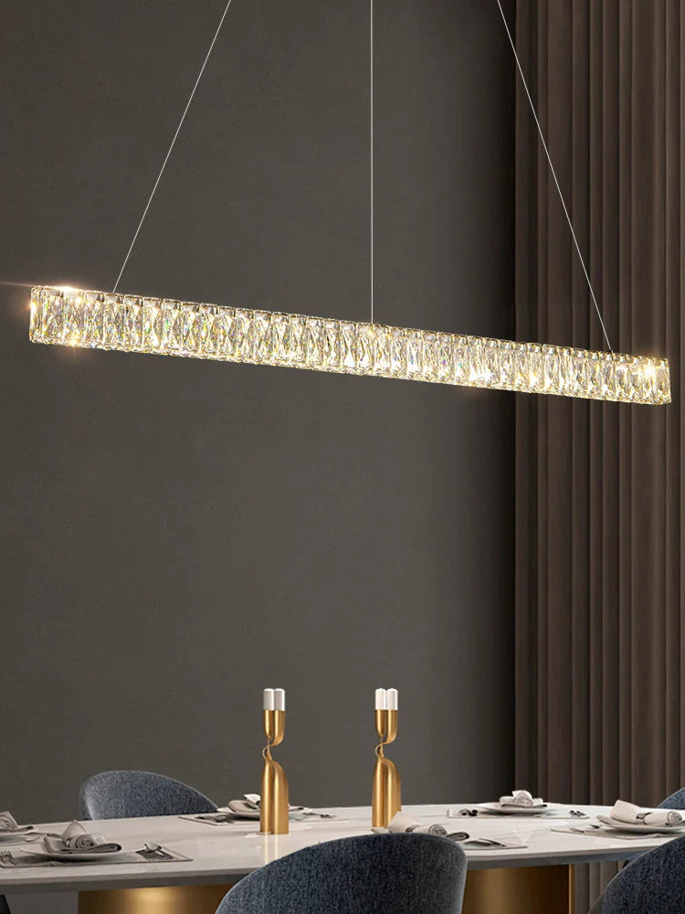 Afralia™ Luxury Crystal Chandelier for High-End Dining Tables by Italian Designer